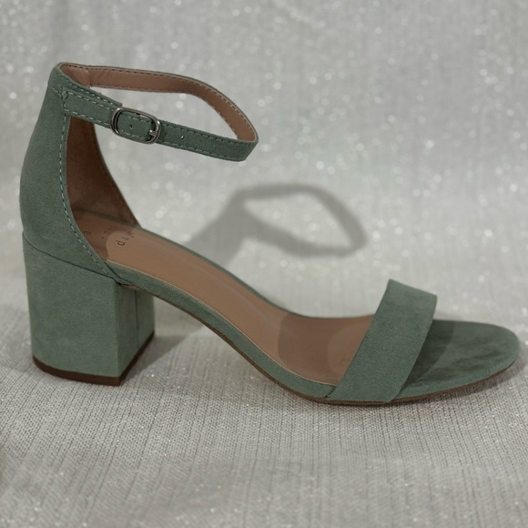 a new day Michaela Sandal Block Heels in Sage Green Size 7 - Picture 4 of 8